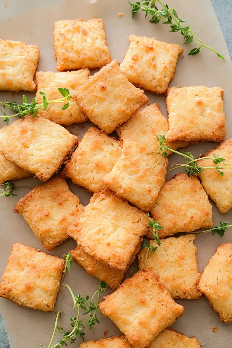 Keto Cheese Crackers Recipe