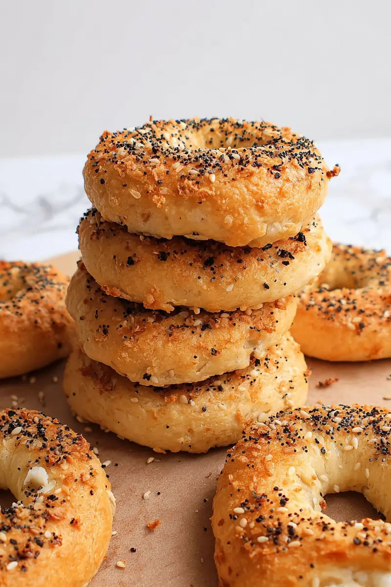 2 Ingredient Keto Bagels