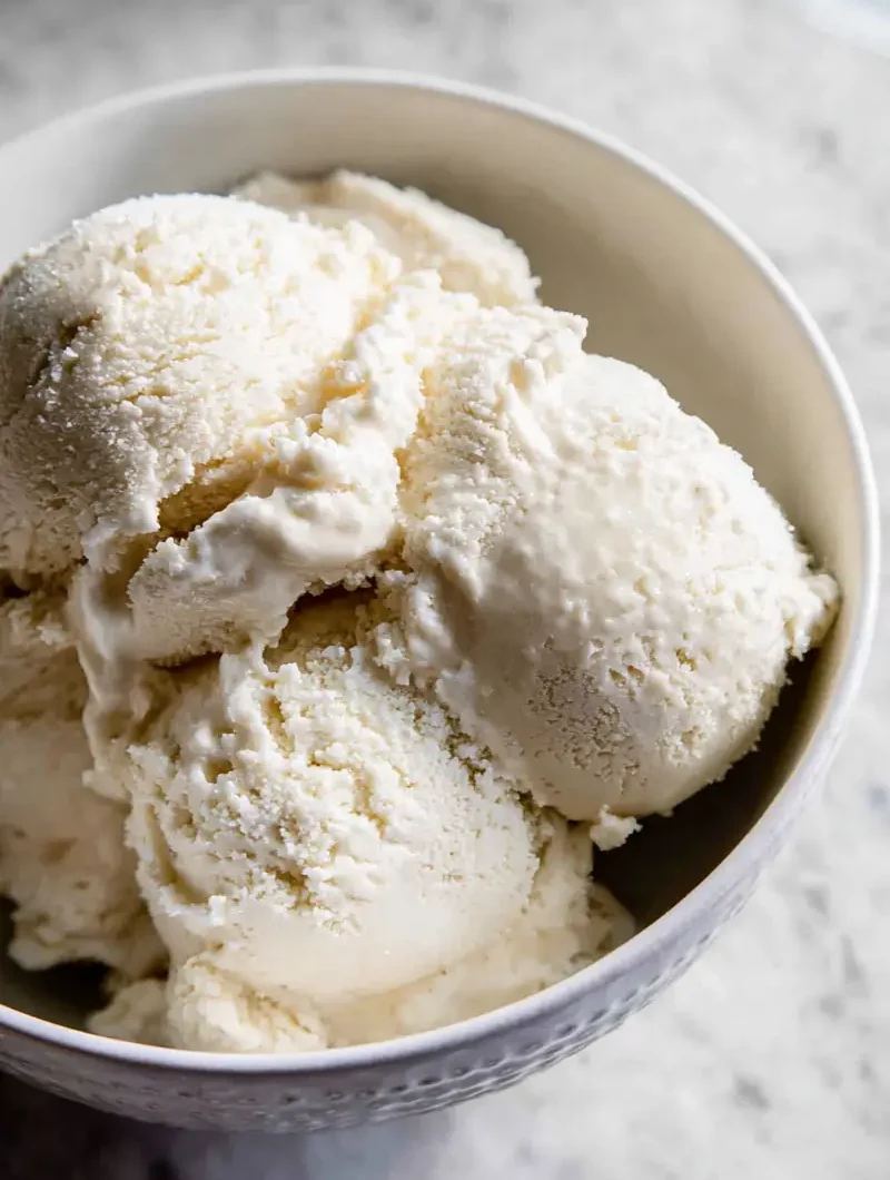 Keto Vanilla Ice Cream