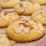 Keto almond cookies on a plate