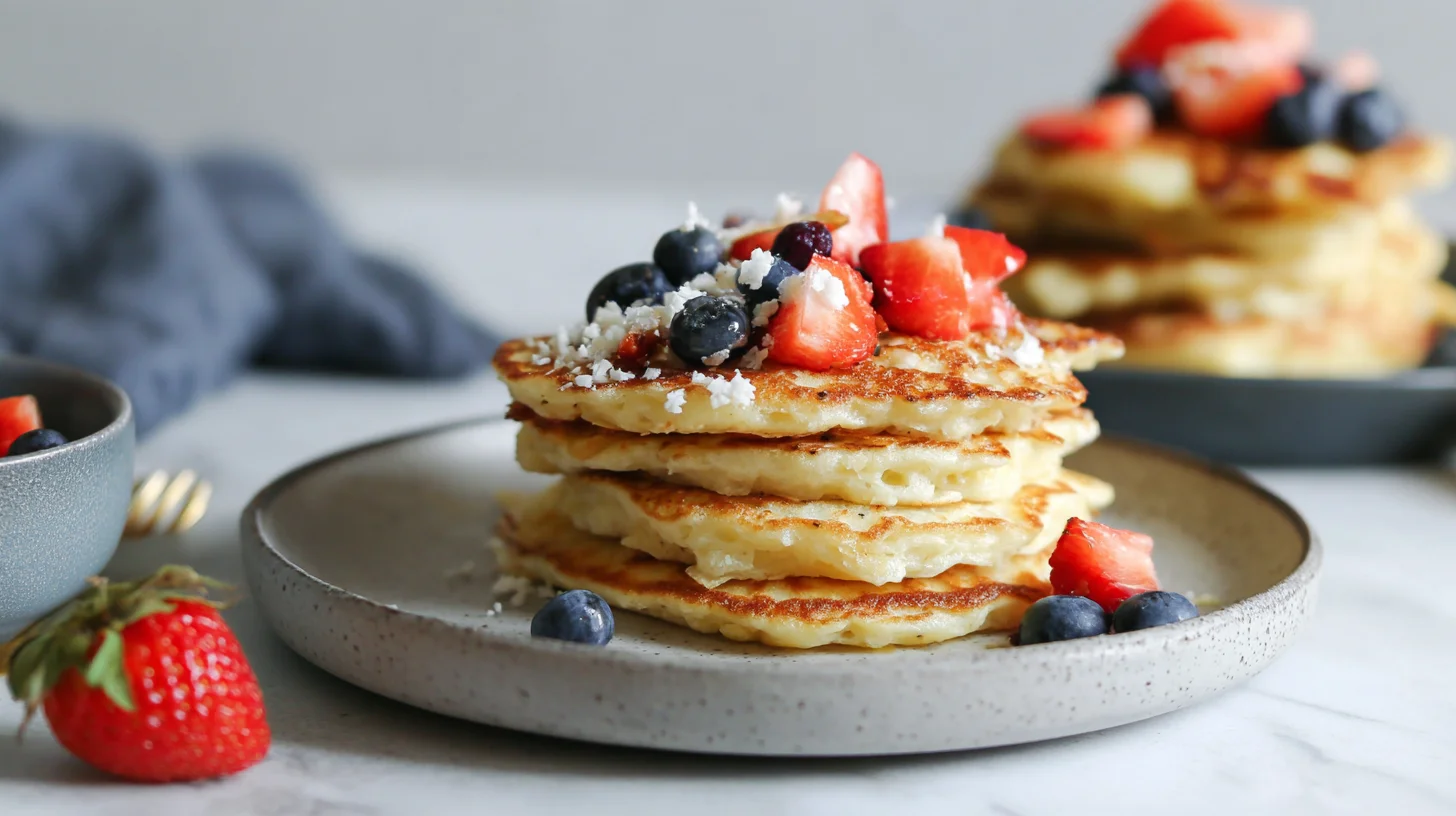 Keto Cottage Cheese Pancakes That Are Fluffy and Protein-Packed