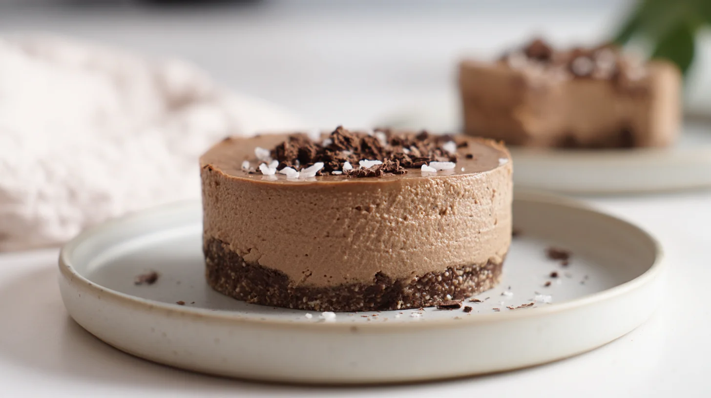 Keto Mocha Cheesecake With Chocolate and Espresso