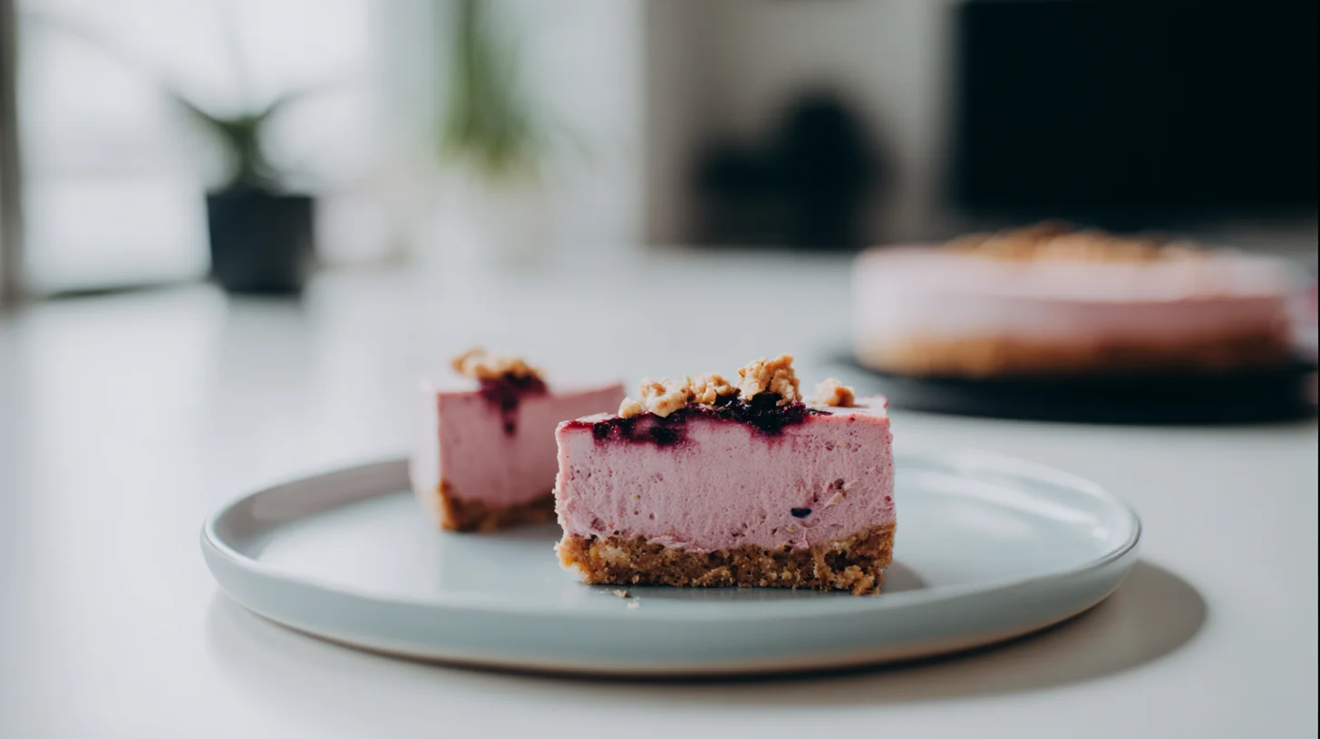 Keto Cherry Cheesecake