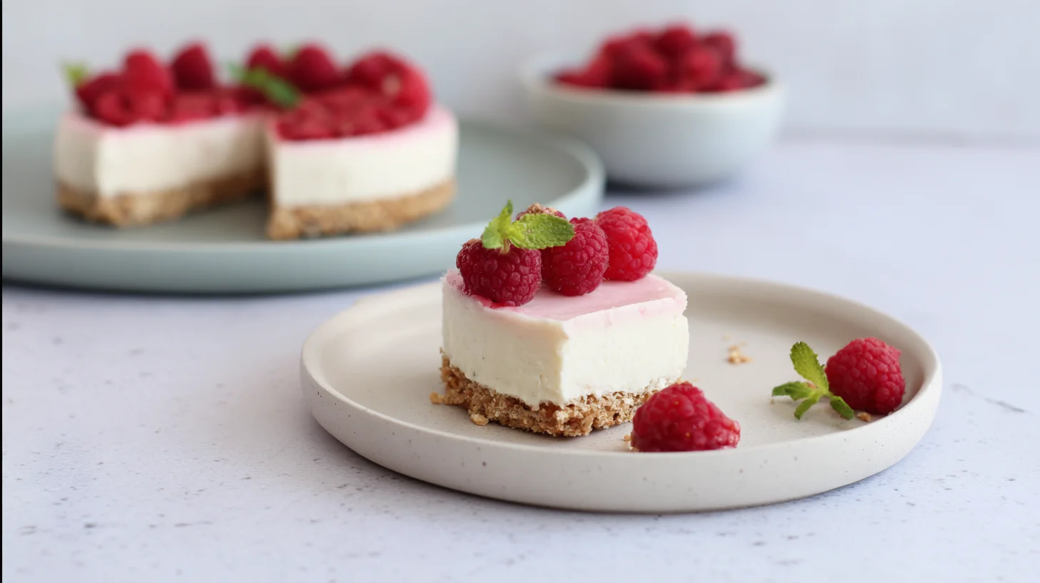Keto Raspberry Cheesecake