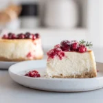 Keto Cranberry Orange Cheesecake