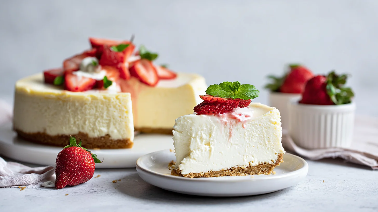Keto Cheesecake Factory Style Cheesecake Copycat