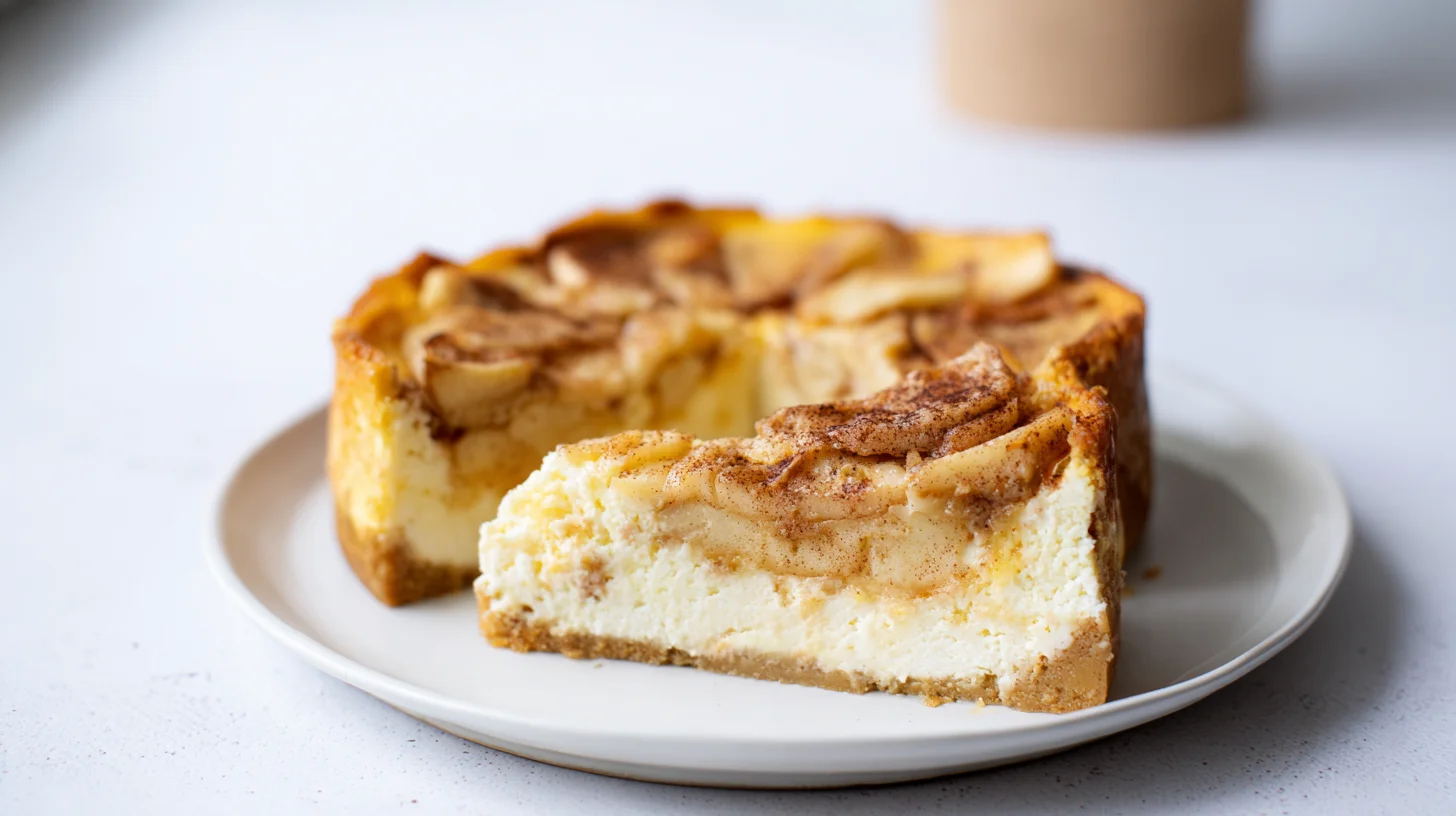 Keto Apple Cinnamon Cheesecake