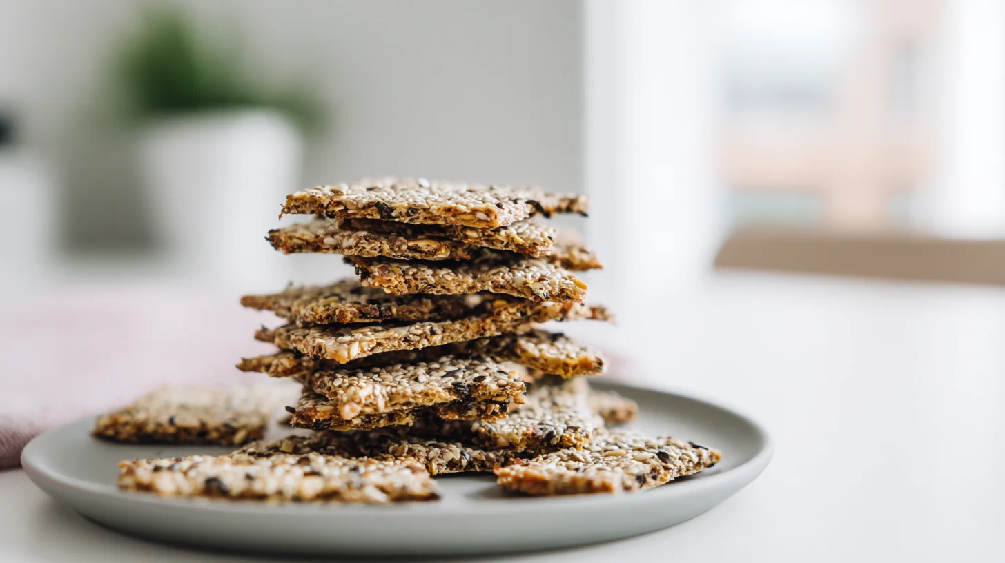 Keto Seed Crackers Perfect for Holiday Cheese Boards