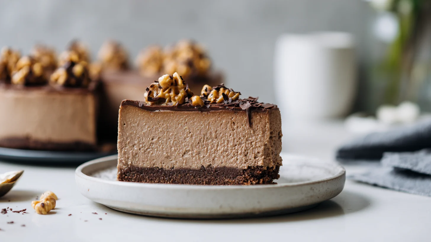Keto Chocolate Peanut Butter Cheesecake