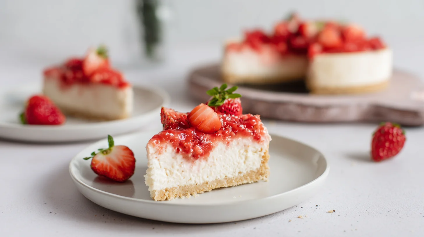 Keto Strawberry Cheesecake