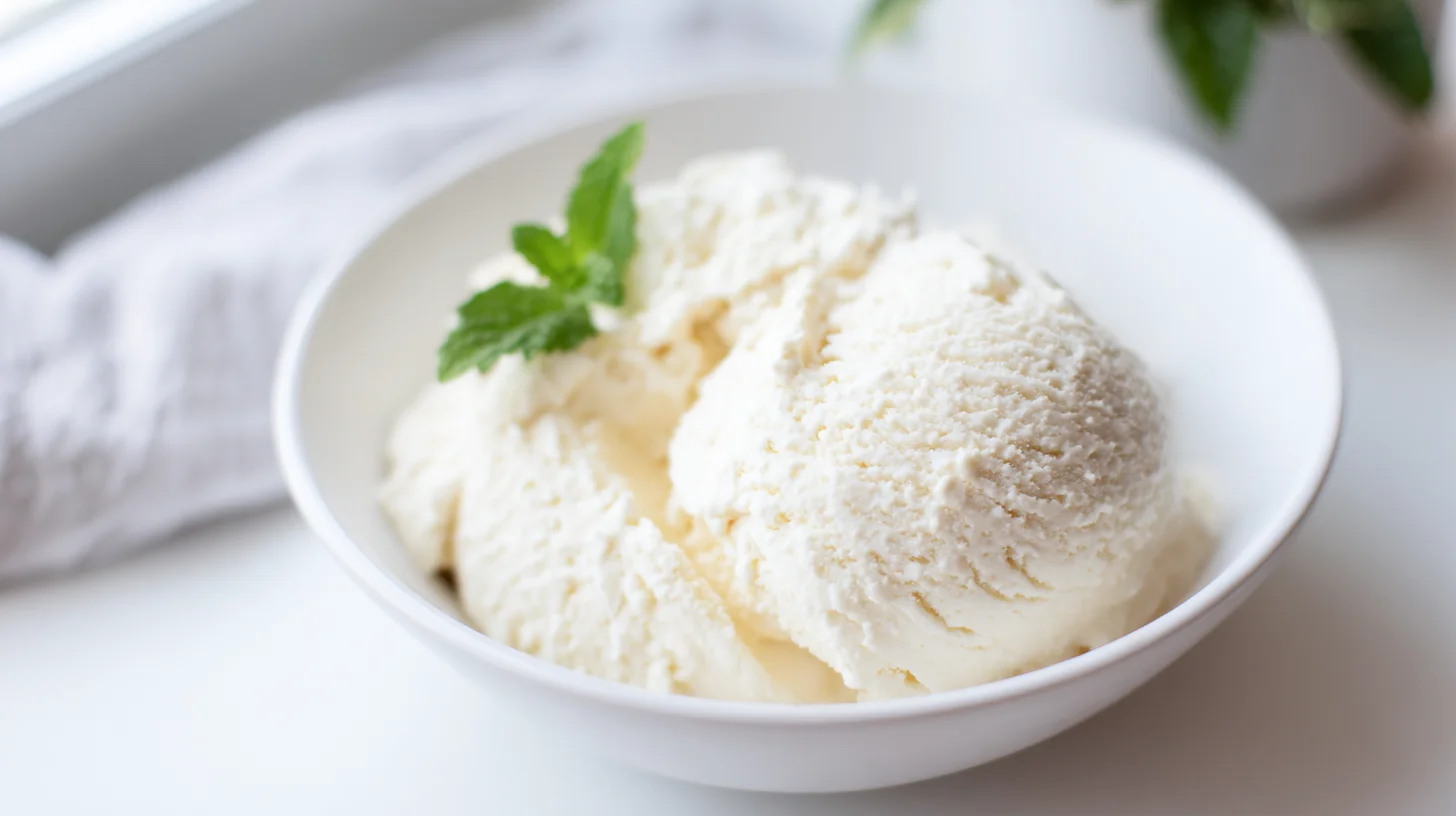 Keto Vanilla Ice Cream