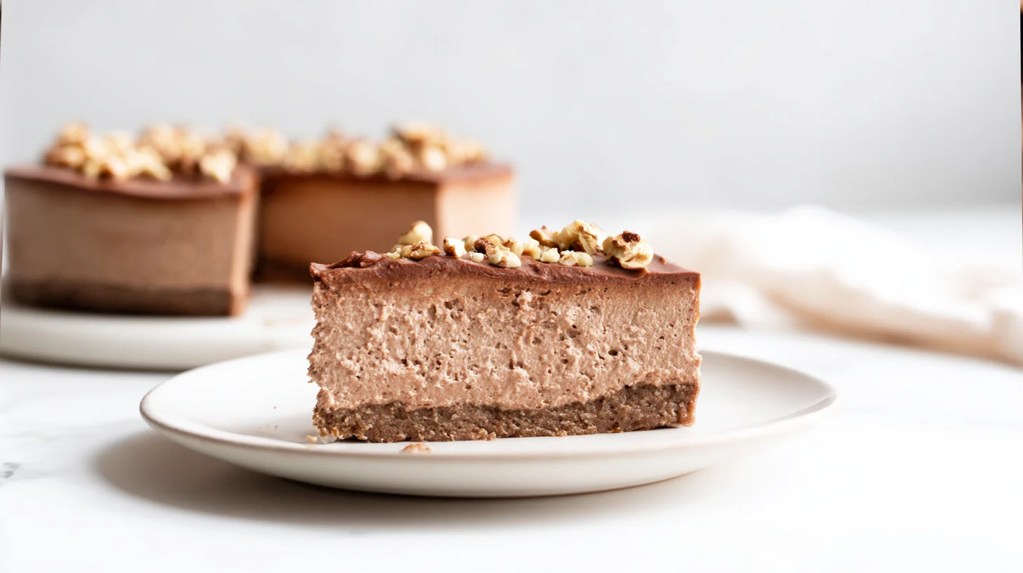 Keto Hazelnut Chocolate Cheesecake