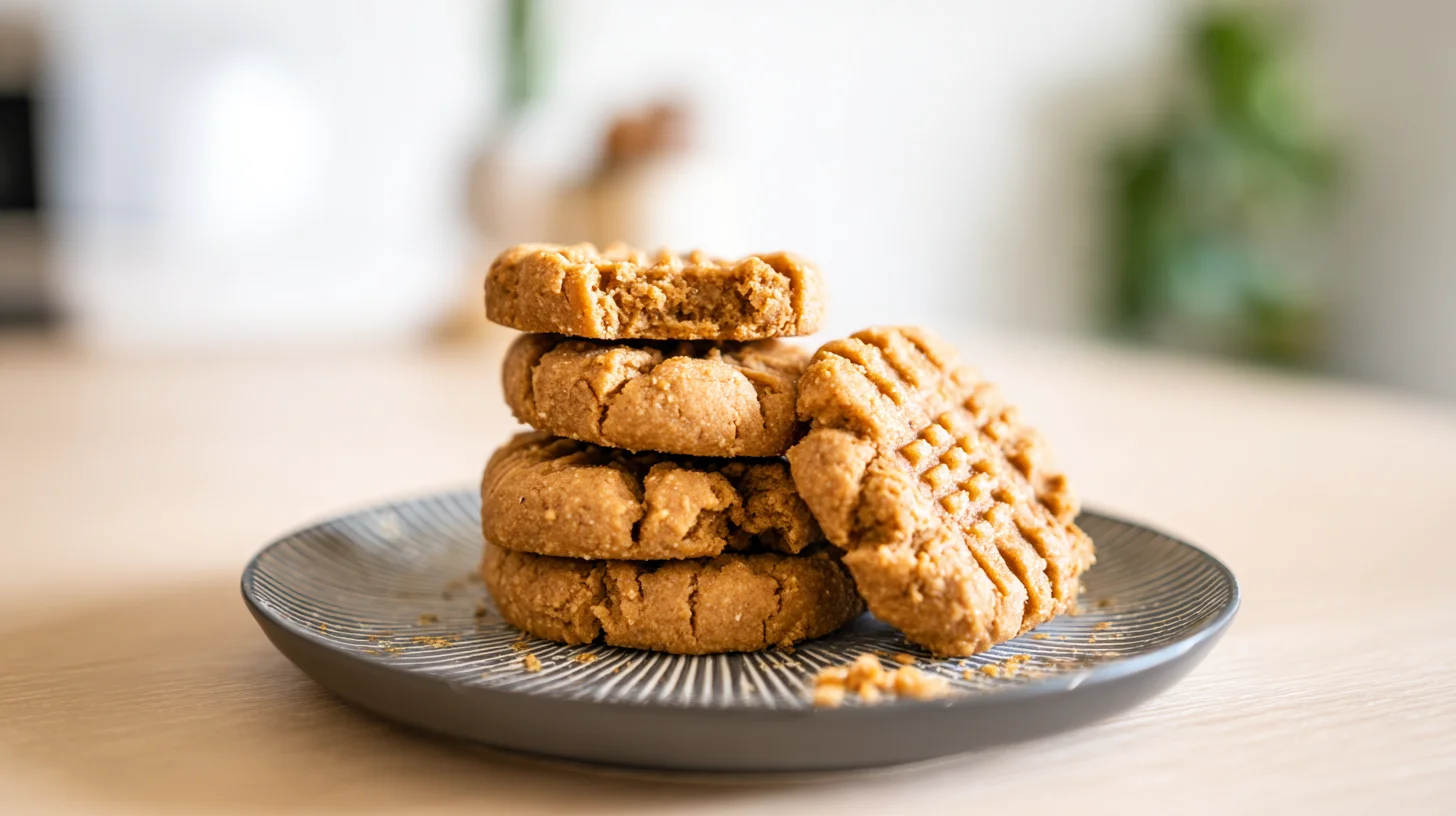 3 Ingredient Keto Peanut Butter Cookies