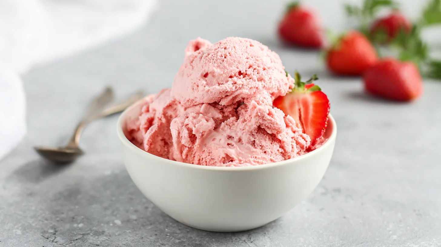Keto Strawberry Ice Cream That’s Creamy, Dreamy, and Sugar-Free