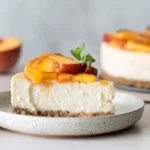 Keto Peach Cheesecake