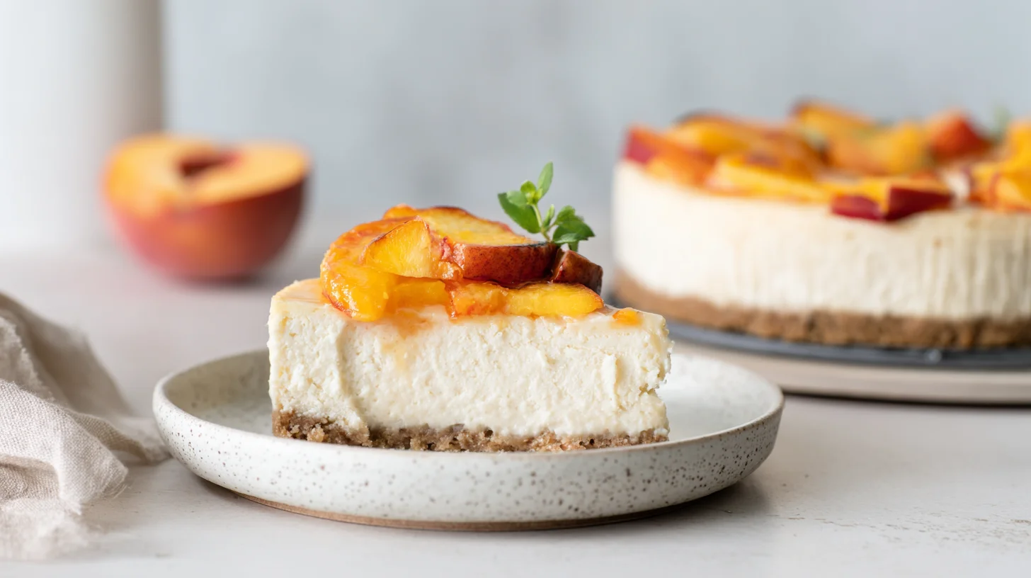 Keto Peach Cheesecake That Tastes Like Summer in Every Bite