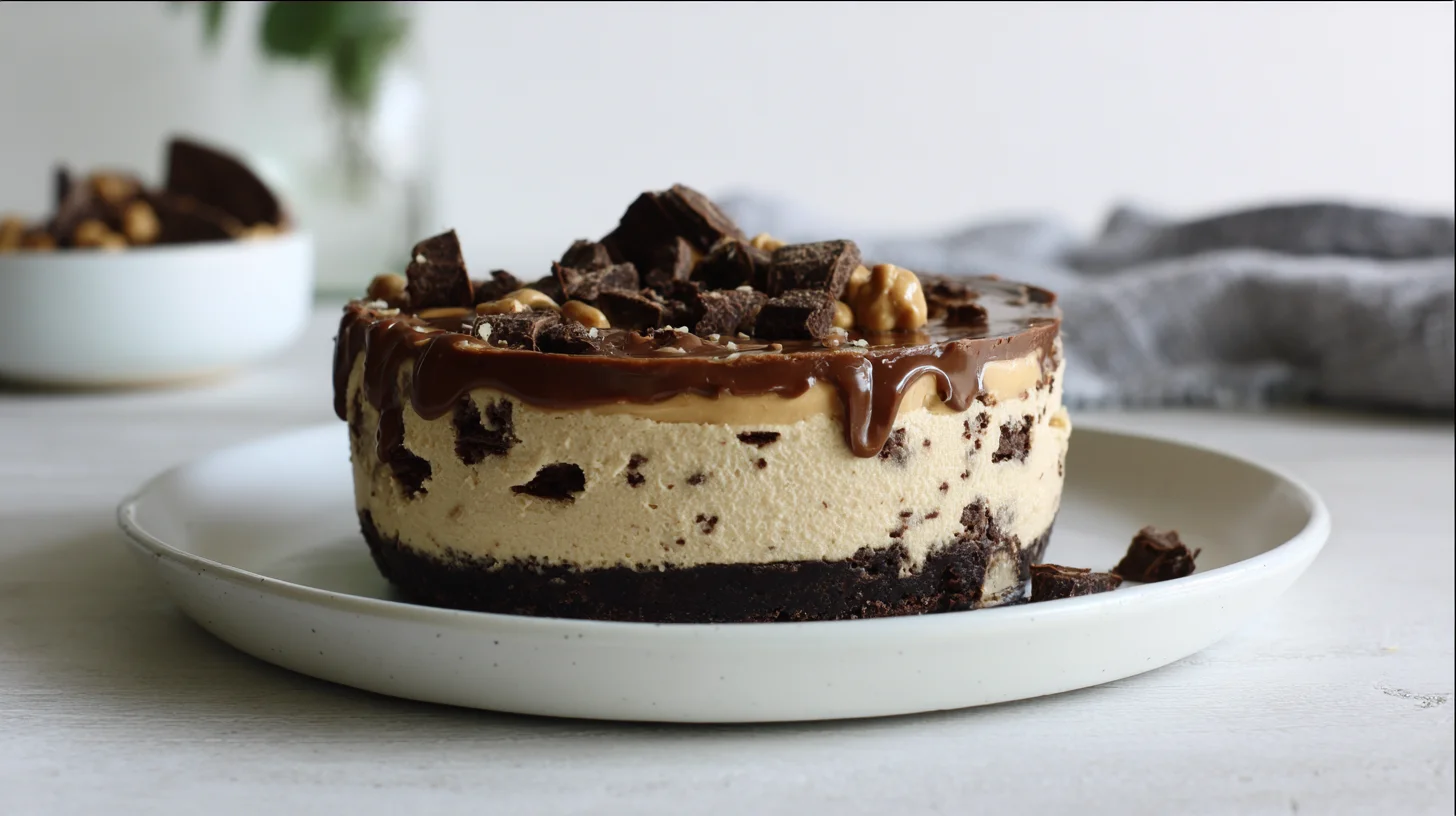 Keto Snickers Style Cheesecake Copycat