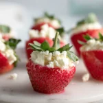 Keto Cheesecake Stuffed Strawberries