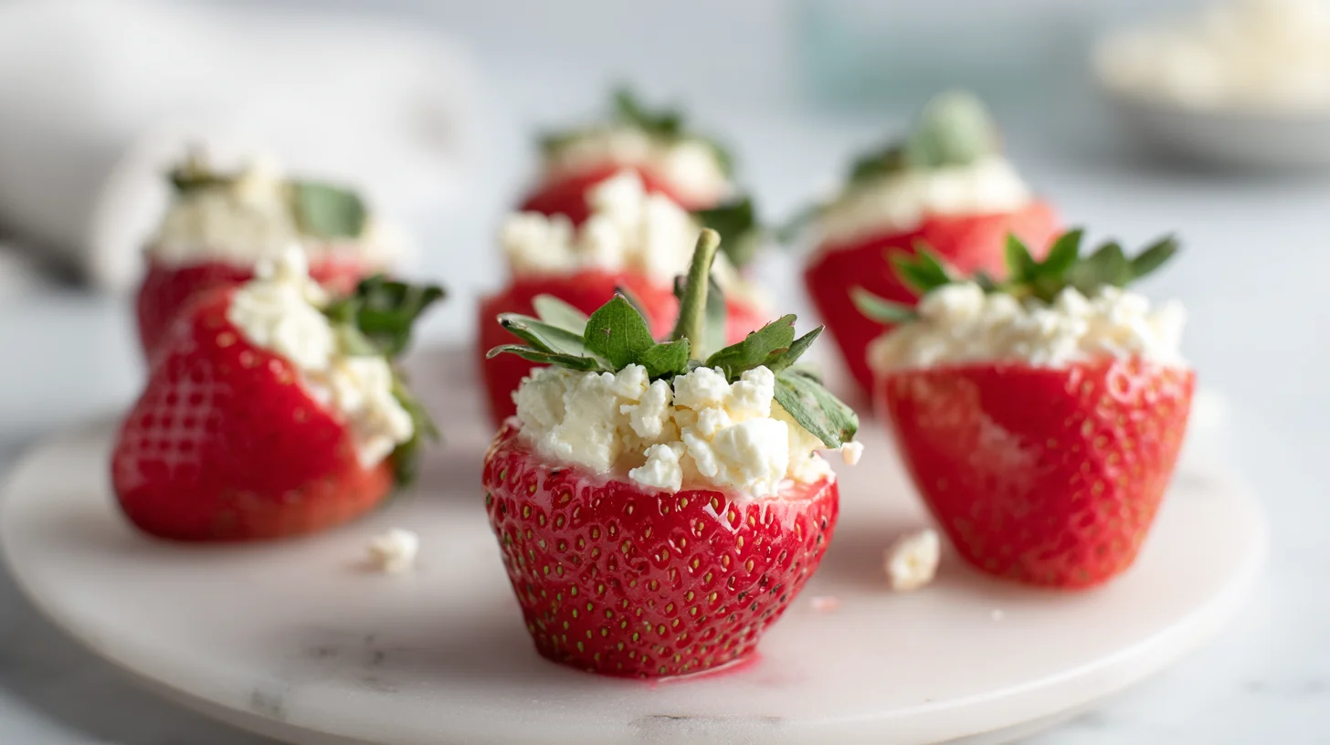 Keto Cheesecake Stuffed Strawberries: Easy Low-Carb Dessert
