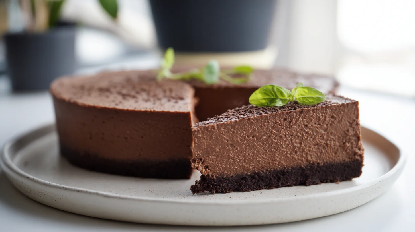 Keto Chocolate Cheesecake