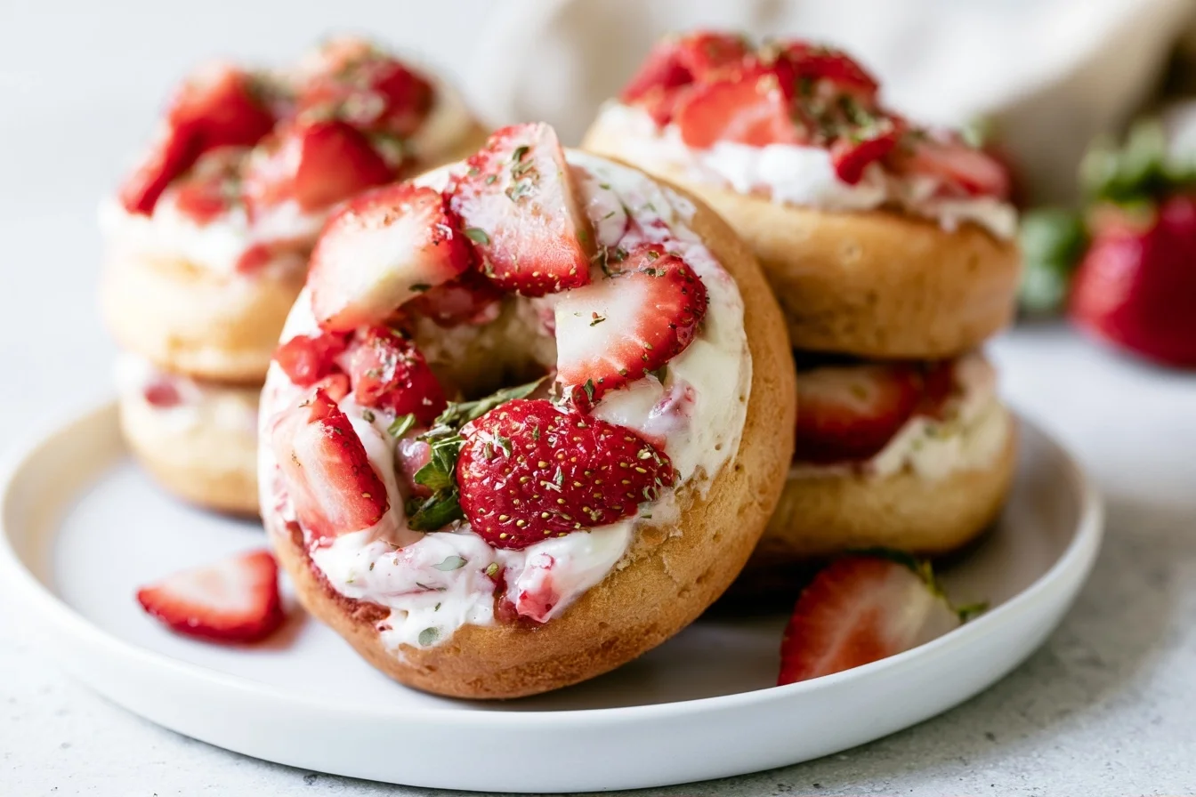Keto Strawberry Donuts