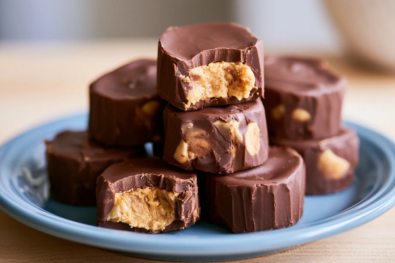 Keto Chocolate Peanut Butter Fat Bombs