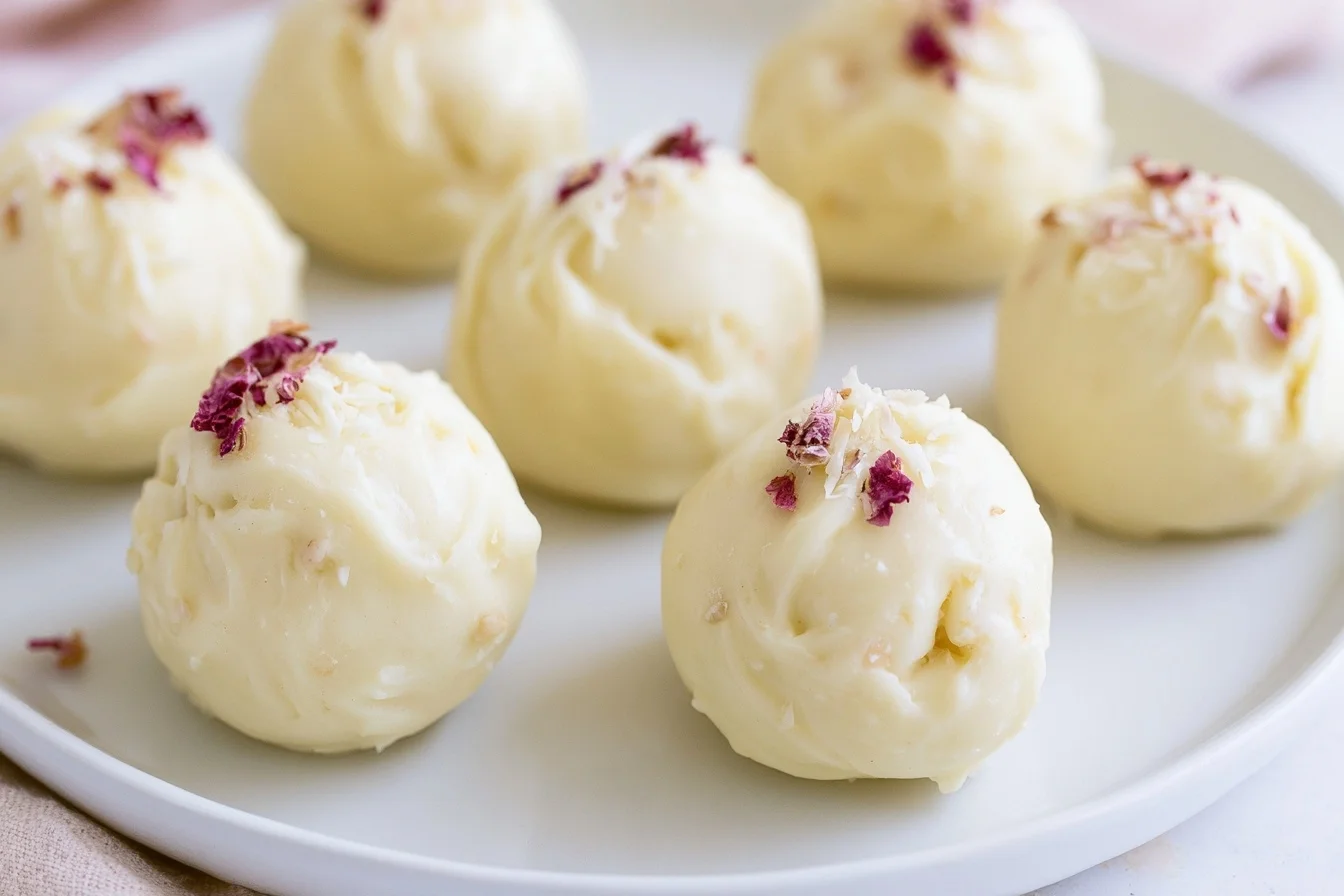 Keto White Chocolate Fat Bombs: Quick No-Bake Treats