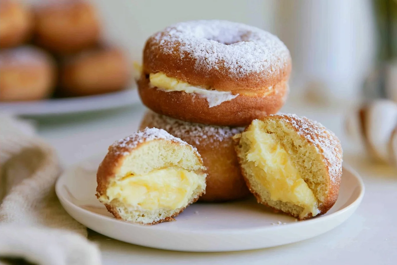 Keto Cream Filled Donuts