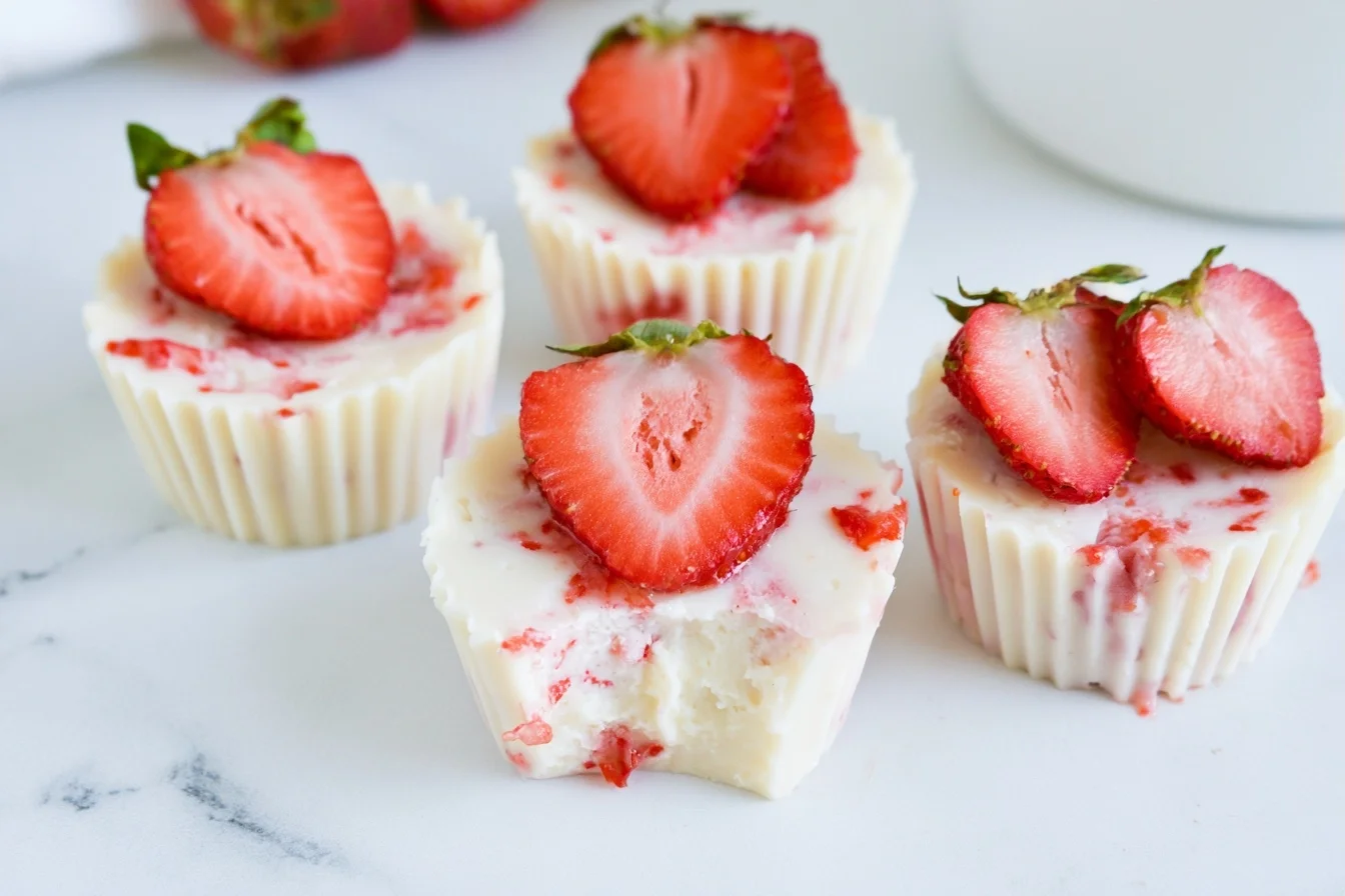 Keto Strawberry Cheesecake Fat Bombs That Taste Like the Real Thing