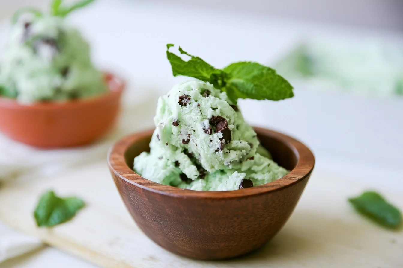 Keto Mint Chocolate Chip Ice Cream That Tastes Like the Real Thing