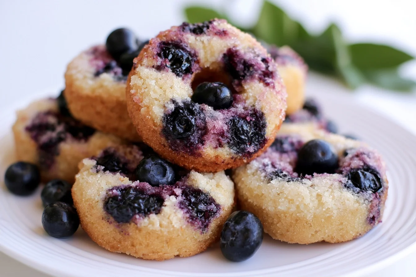 Keto Blueberry Donuts: Fluffy Baked Low-Carb Breakfast Treats