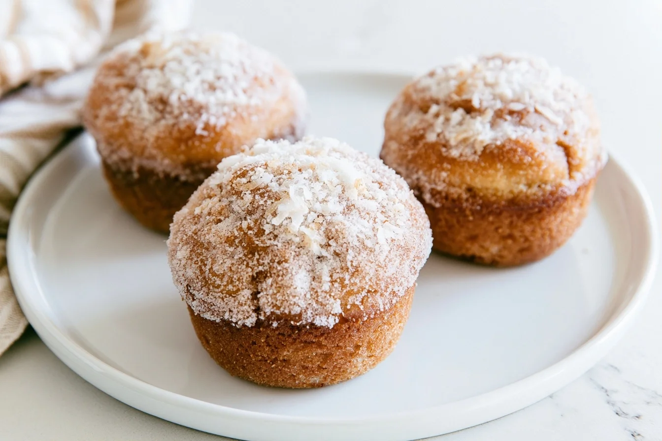 Keto Donut Muffins with Cinnamon Sugar Coating
