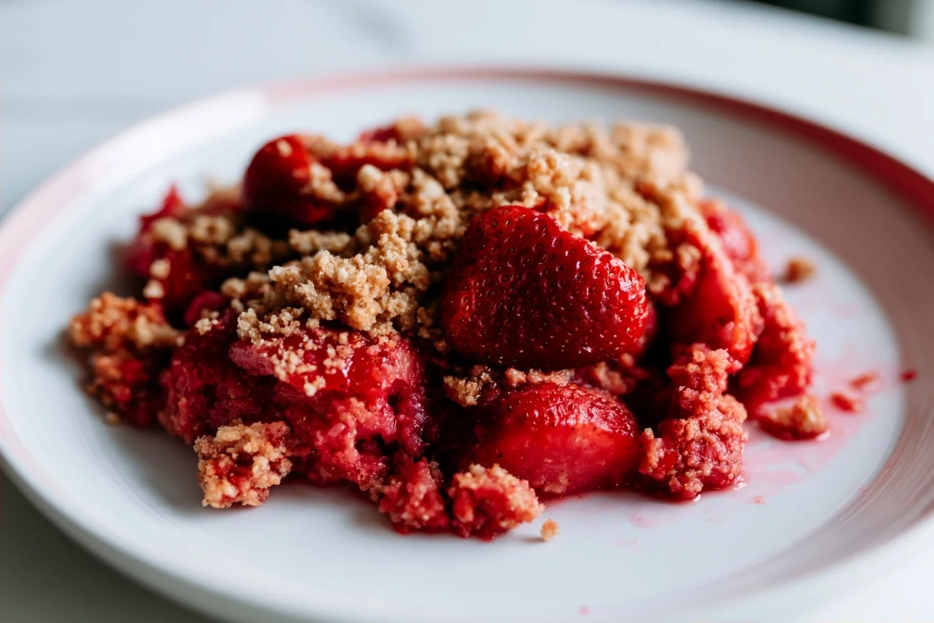Keto Strawberry Crisp