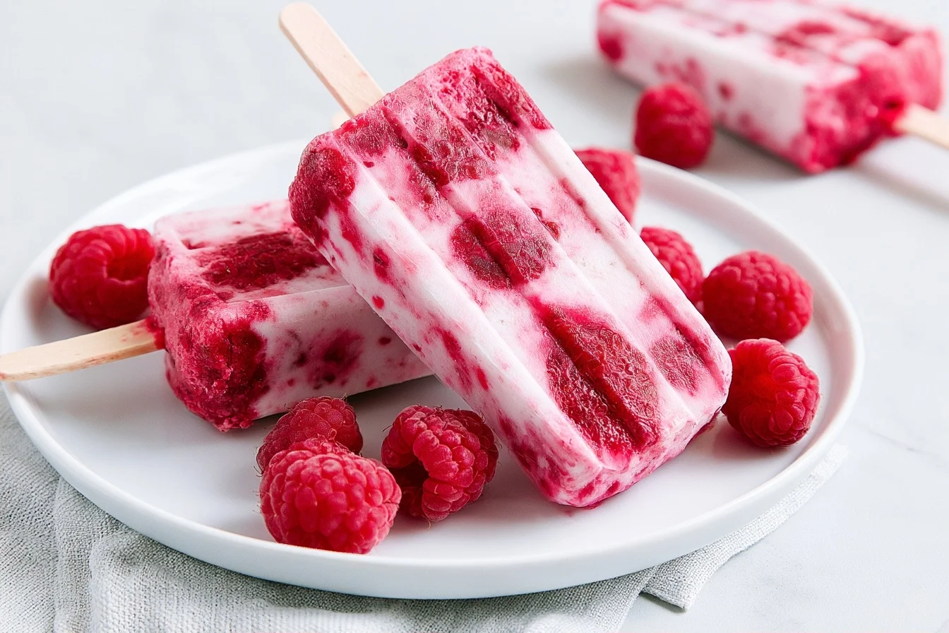 Keto Raspberry Popsicles: Creamy Sugar-Free Frozen Treats