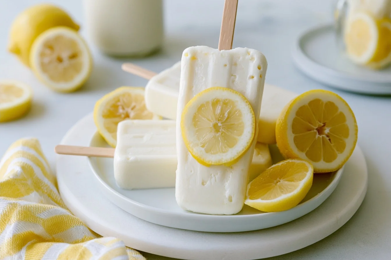 Keto Lemon Popsicles