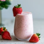 keto strawberry milkshake