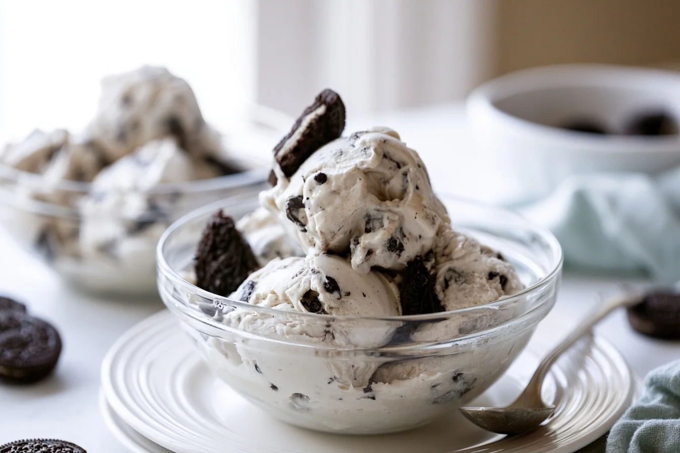 Keto Cookies and Cream Ice Cream