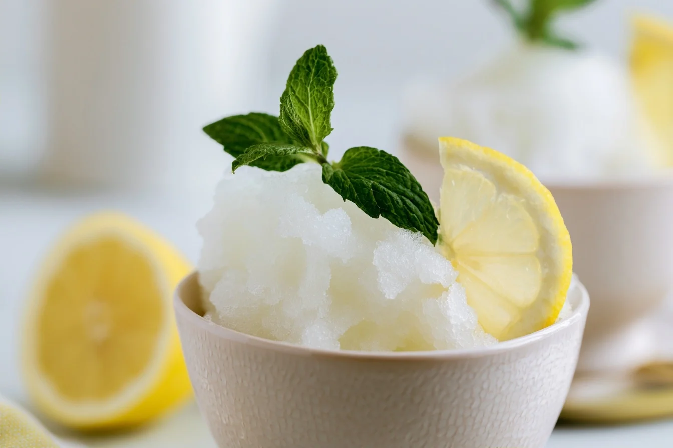 Keto Lemon Sorbet