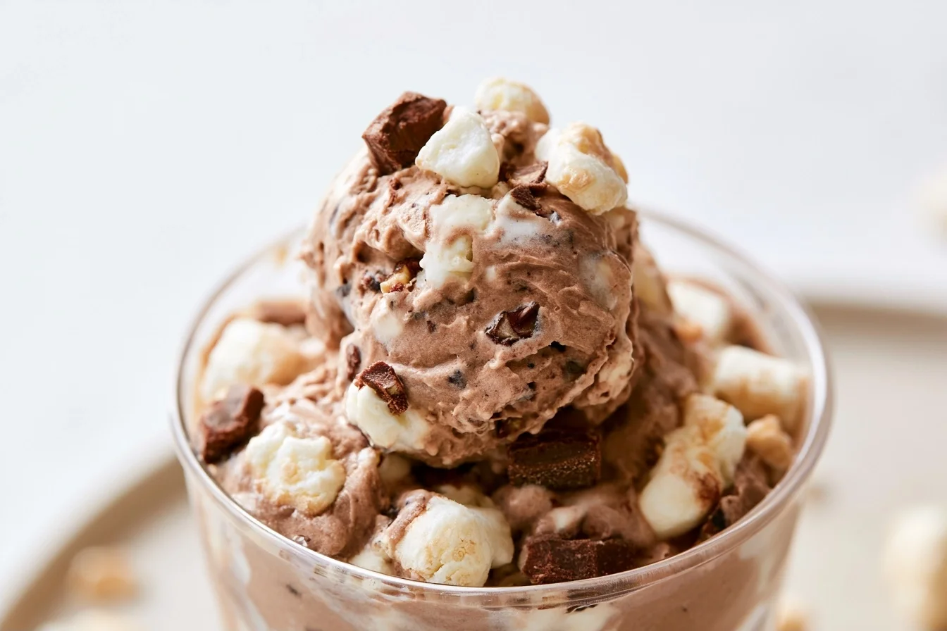 Keto Rocky Road Ice Cream
