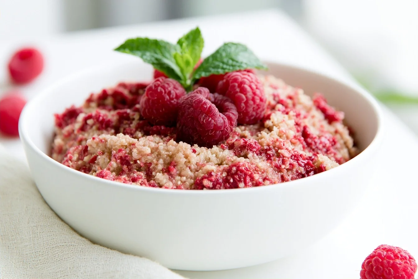 Keto Raspberry Crumble