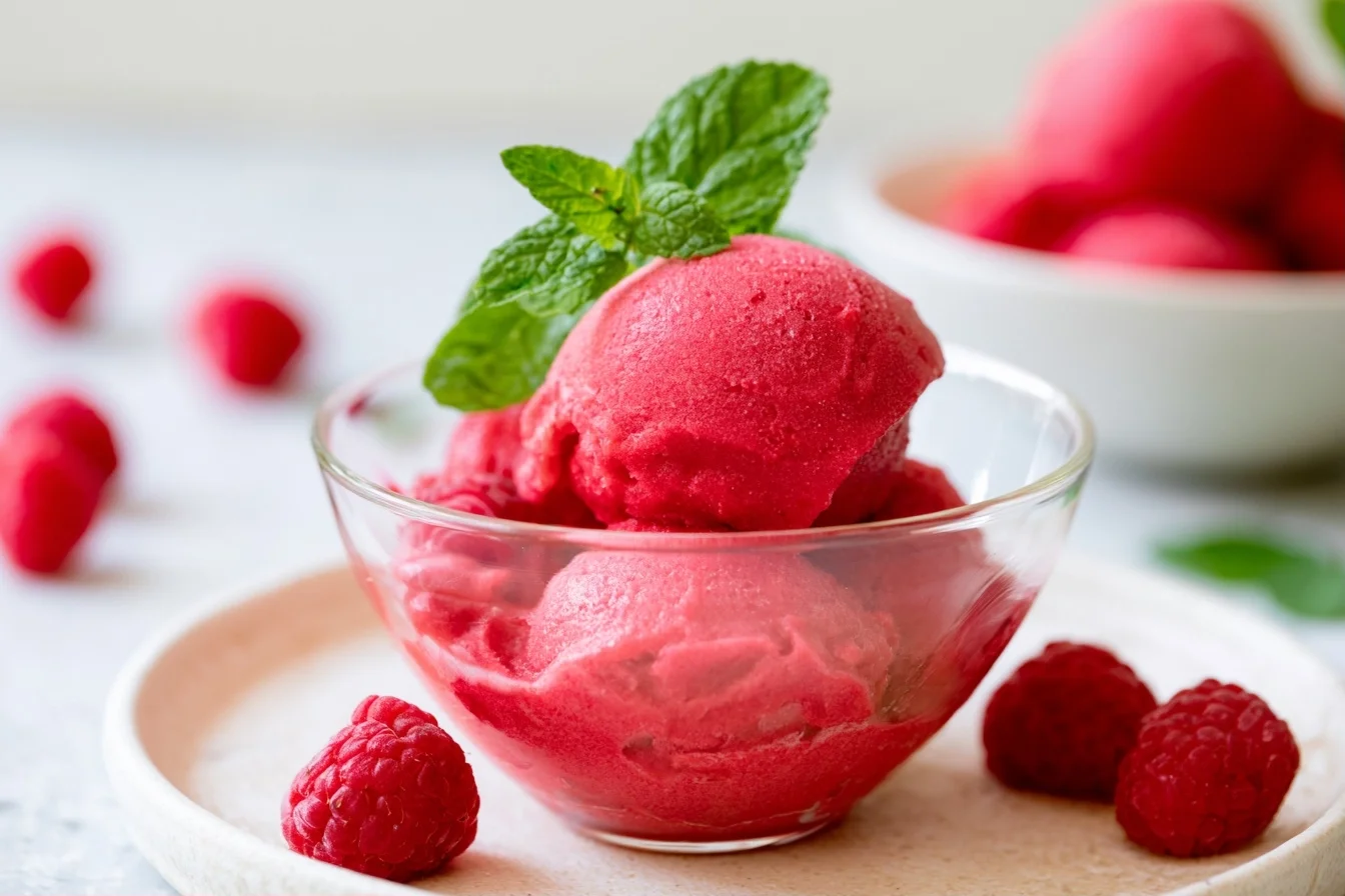 Keto Raspberry Sorbet: A Refreshing Low-Carb Frozen Treat