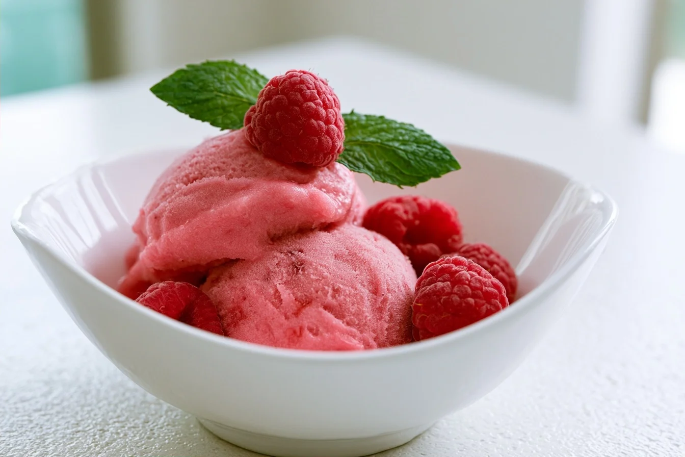 Keto Raspberry Sorbet