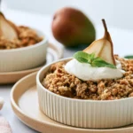 keto pear crumble