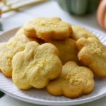 keto pumpkin shaped cookies
