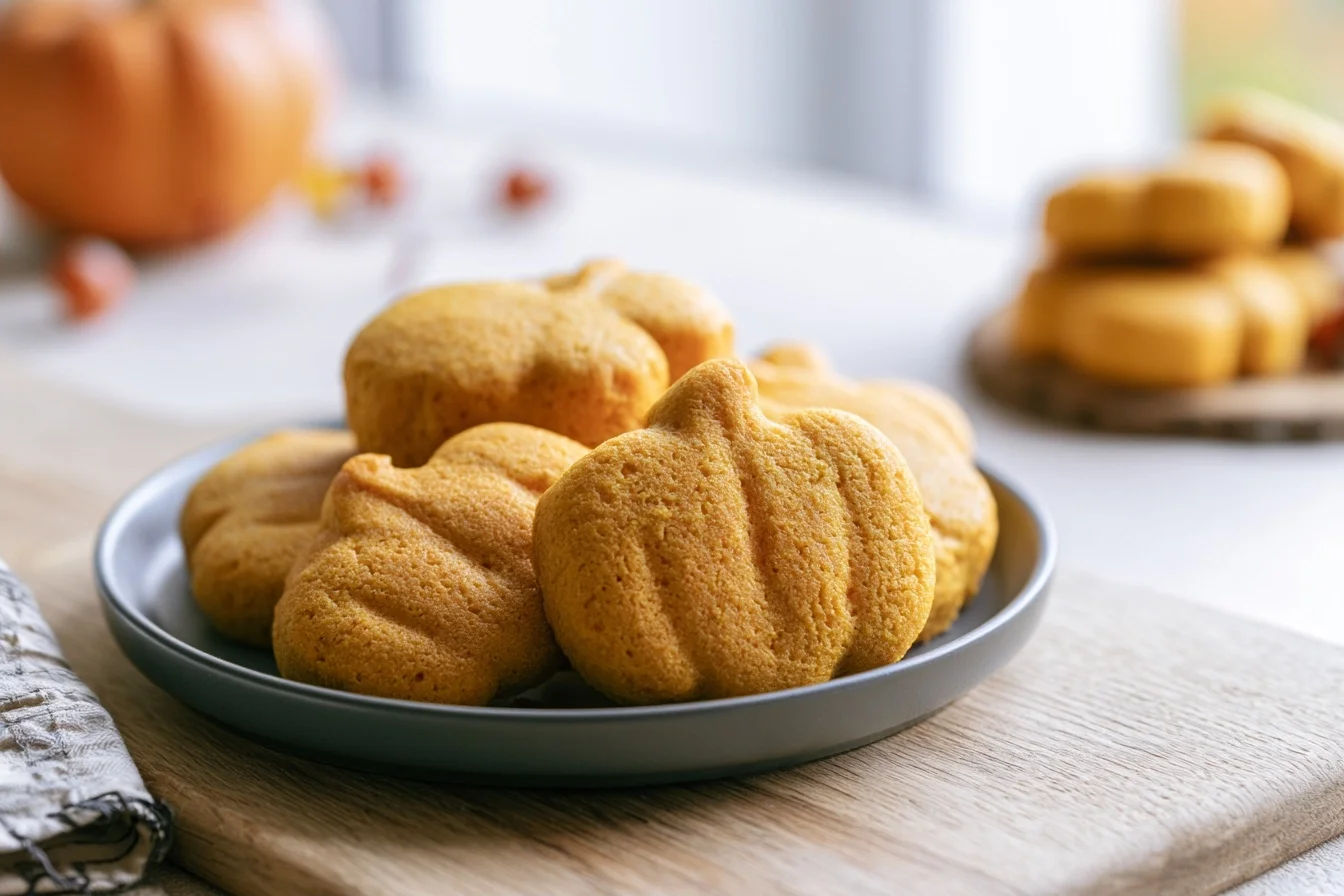 Keto Pumpkin Shaped Cookies