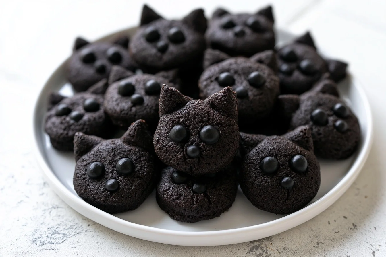 Keto Black Cat Cookies