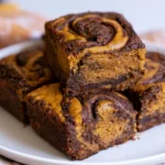 keto pumpkin brownies