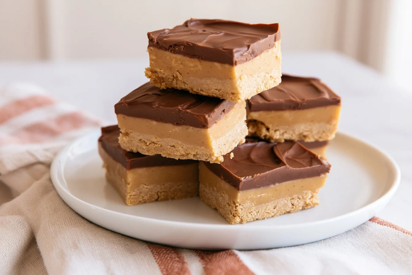 Keto No Bake Peanut Butter Bars That Taste Like Reese’s