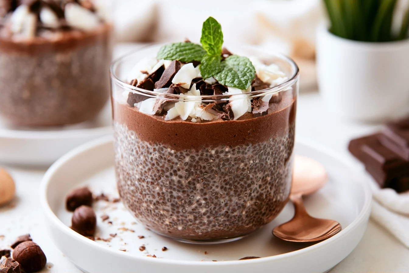 Keto Chia Pudding Chocolate