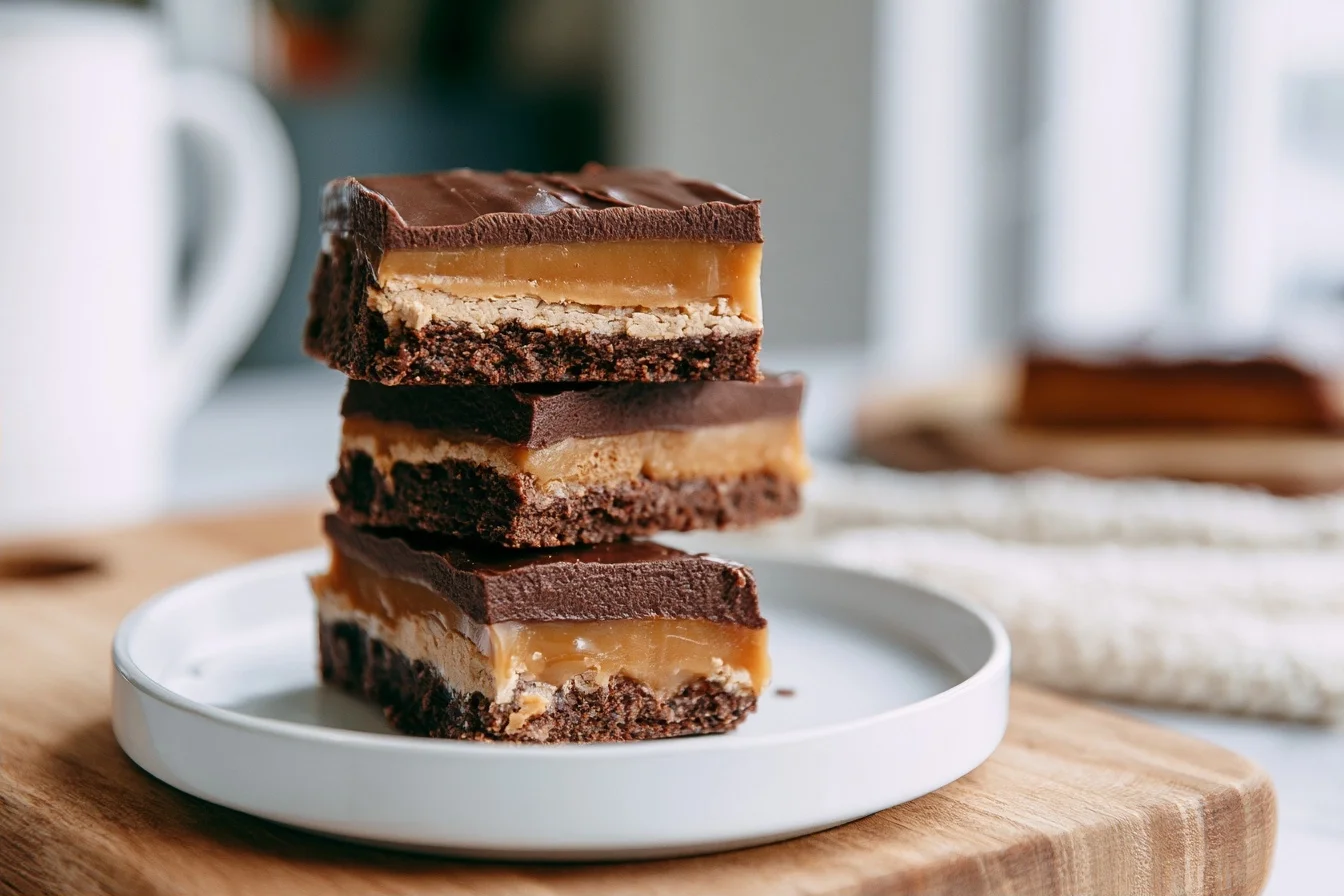 Keto Chocolate Caramel Bars